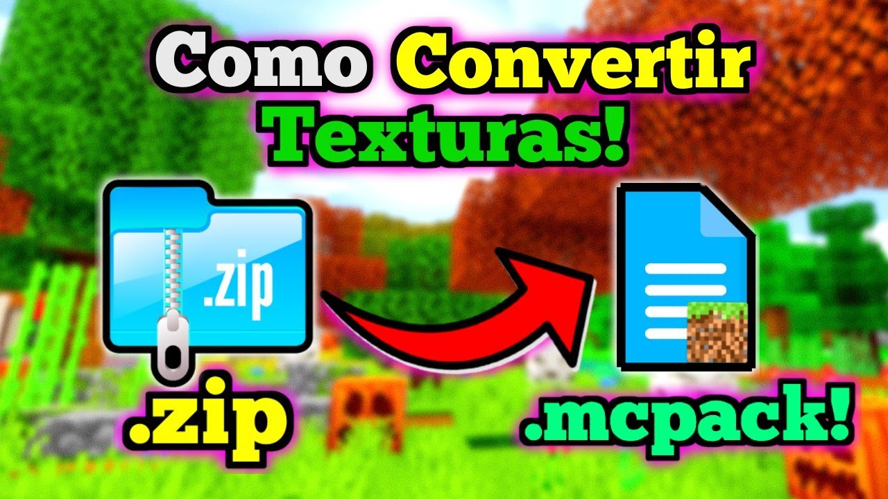 🔴 Como Convertir TEXTURAS .ZIP a .MCPACK para MCPE 1.21.X | Activa tus TEXTURAS ZIP en BEDROCK!