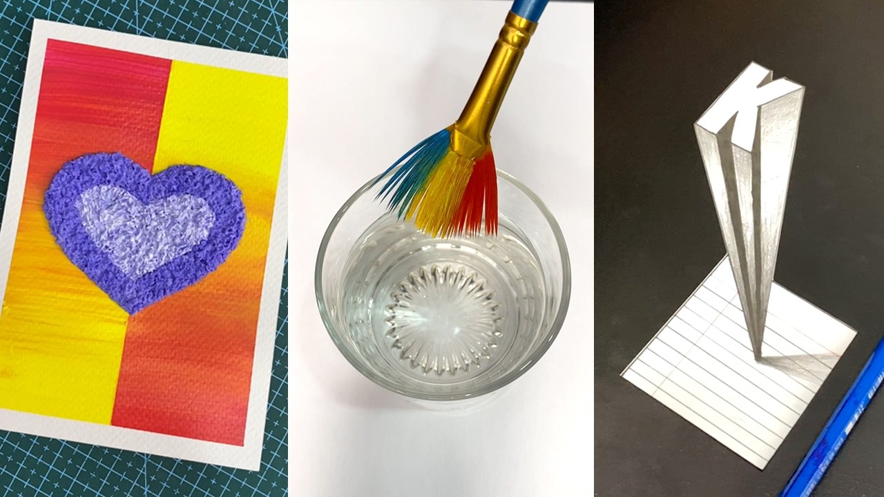 9 Easy Art Tips & Hacks || Cool Art ideas || Painting tutorials