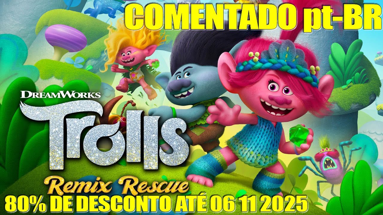 DreamWorks Trolls Remix Rescue - PS5 Gameplay COMENTADO pt-BR