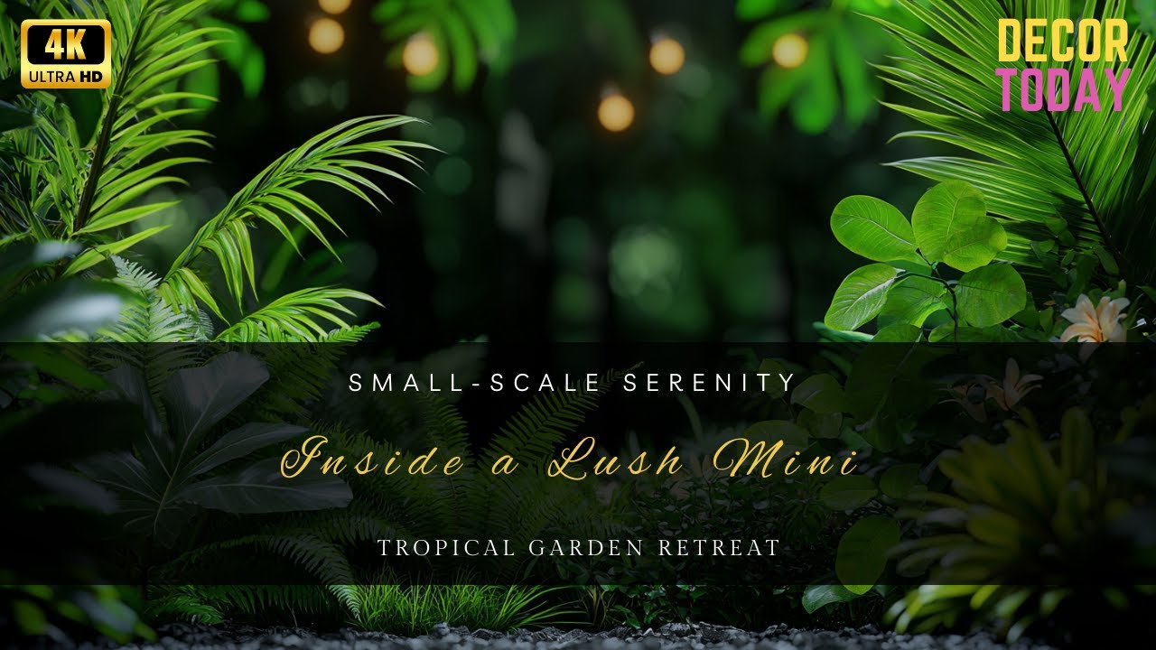 Small-Scale Serenity: Inside a Lush Mini Tropical Garden Retreat