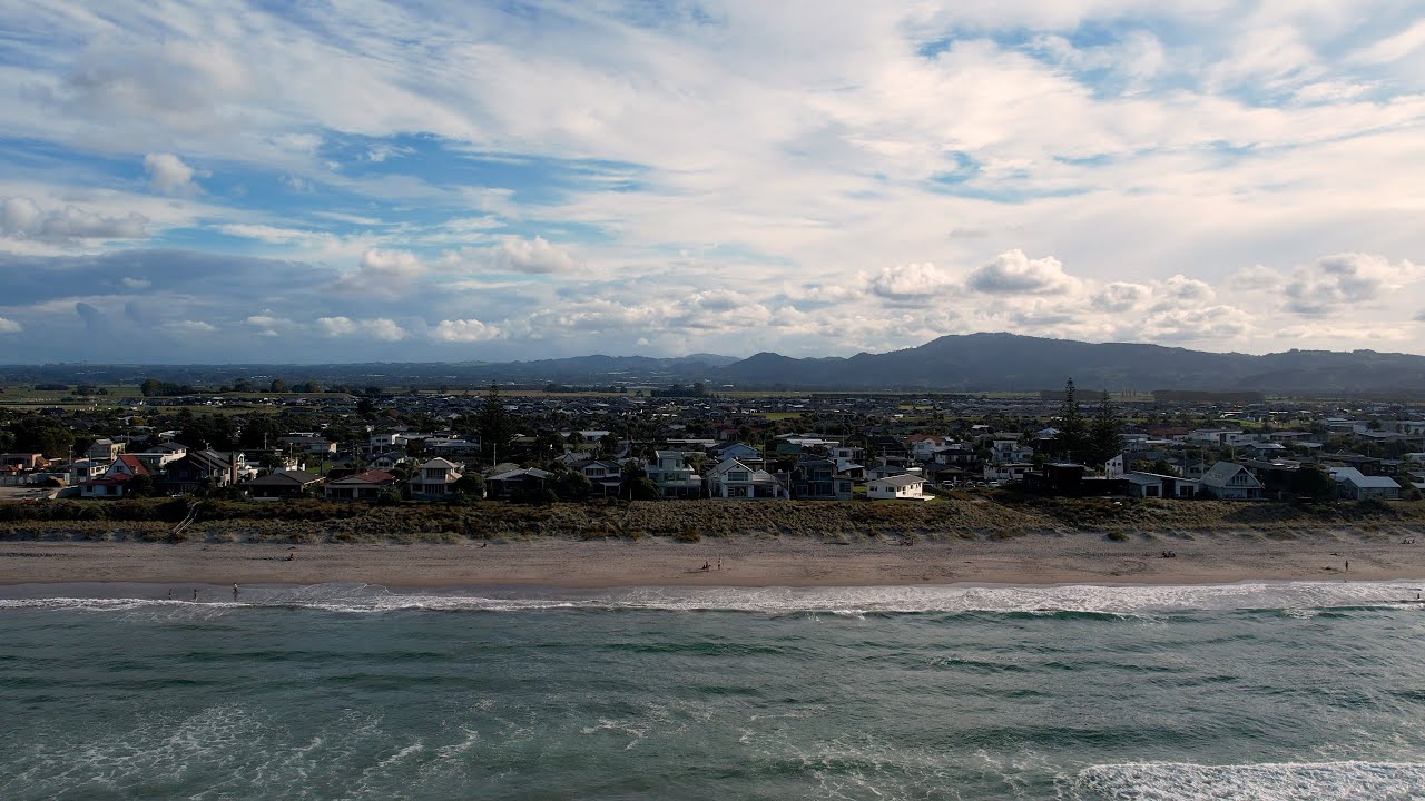 [4K] Drone Fishing New Zealand | Tauranga Papamoa Beach