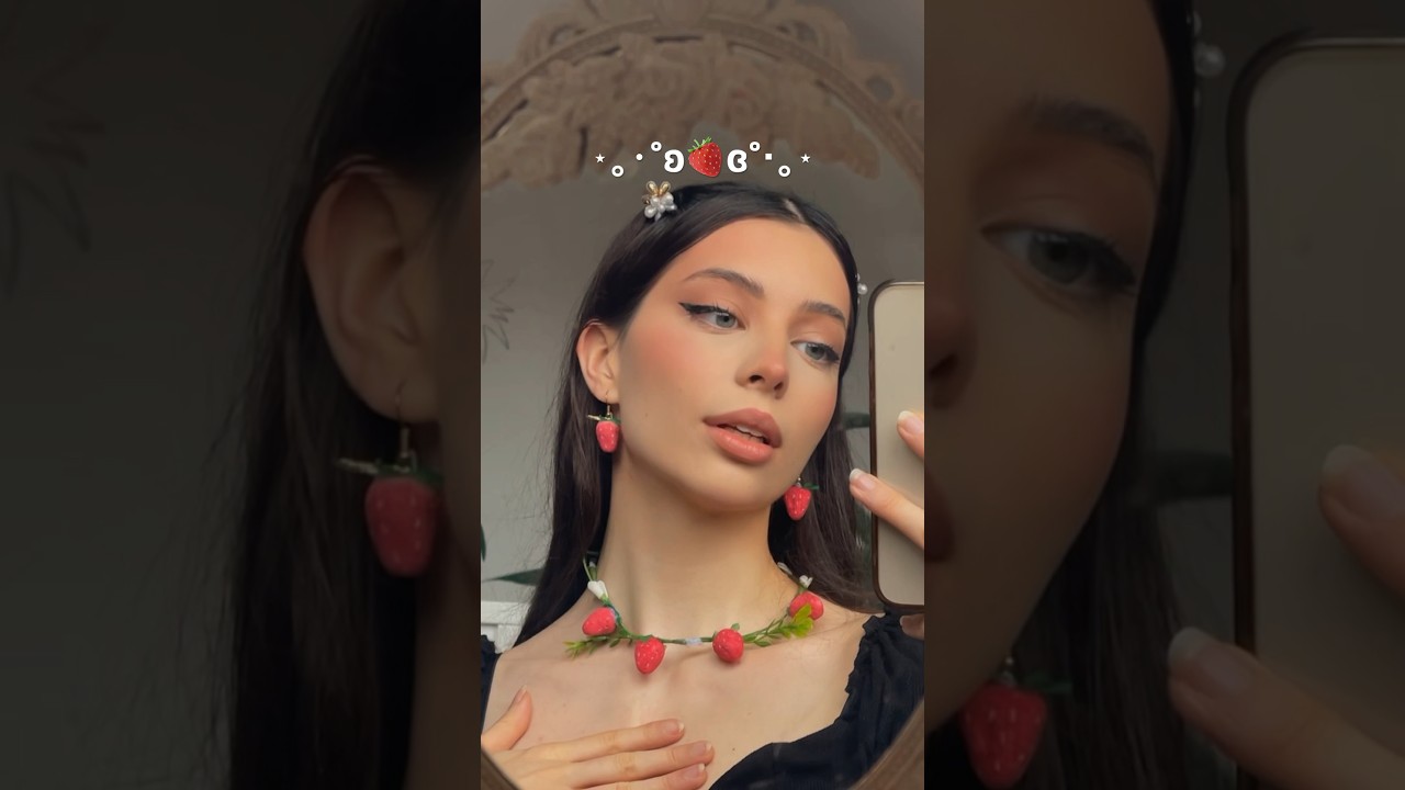 FREE strawberry earrings from paper 🥹🍓🫶🏻 #diy #jewellery