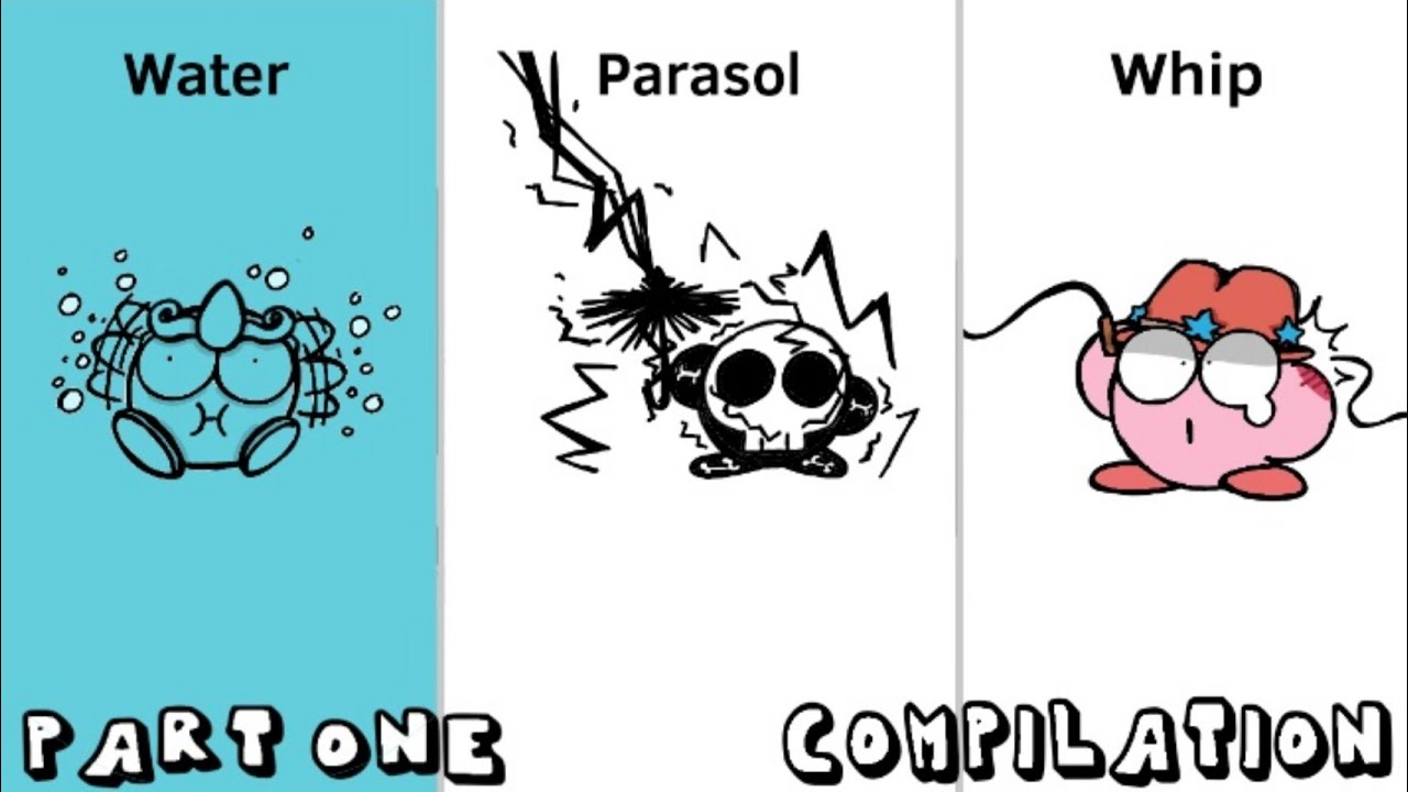 Kirby Copy Ability Fails Compilation Part 1 (29 Copy Abilities) #animation #kirby #funny #shorts