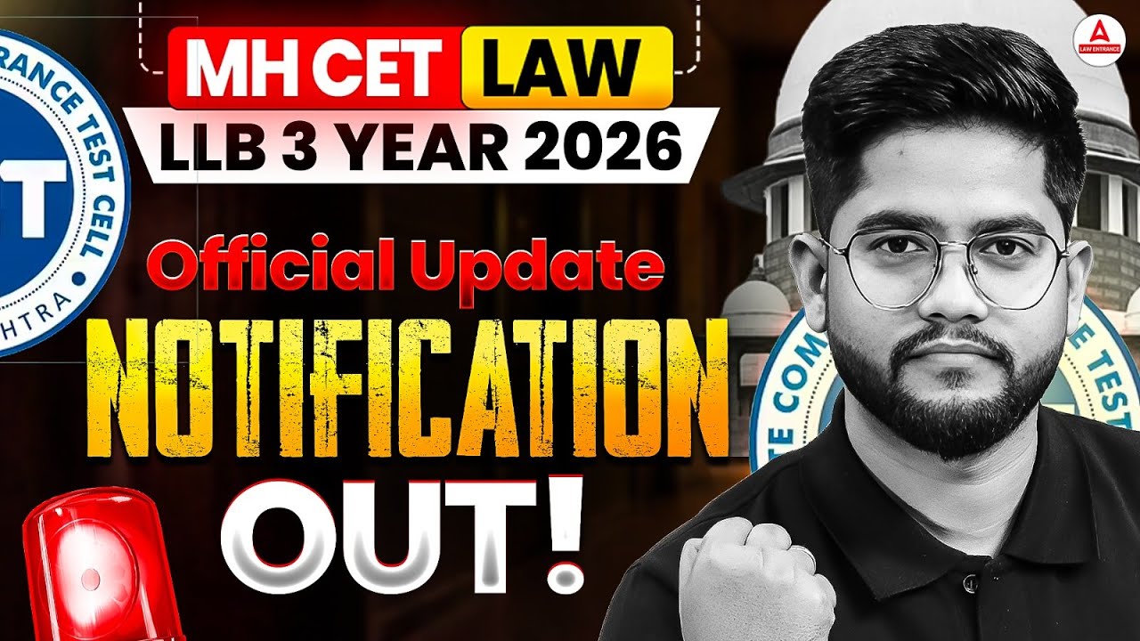 MH CET Law 2026 Notification OUT! | 3 Year LLB Application Form Official Update LIVE 🔴