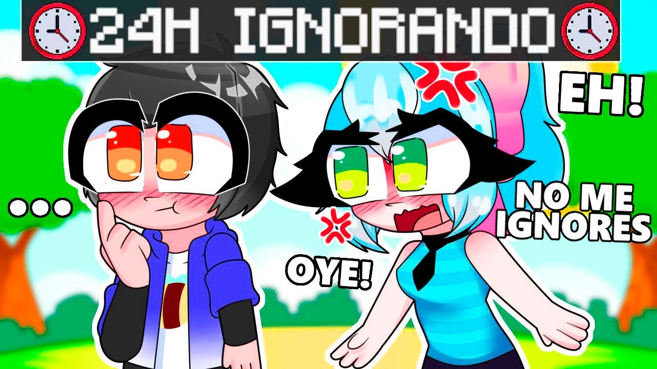 IGNORO A MI NOVIA DURANTE 24 HORAS EN MINECRAFT ⌛😡 &iquest;SE ENOJA? 😱 SRJUANCHO MINECRAFT TROL ROLEPLAY