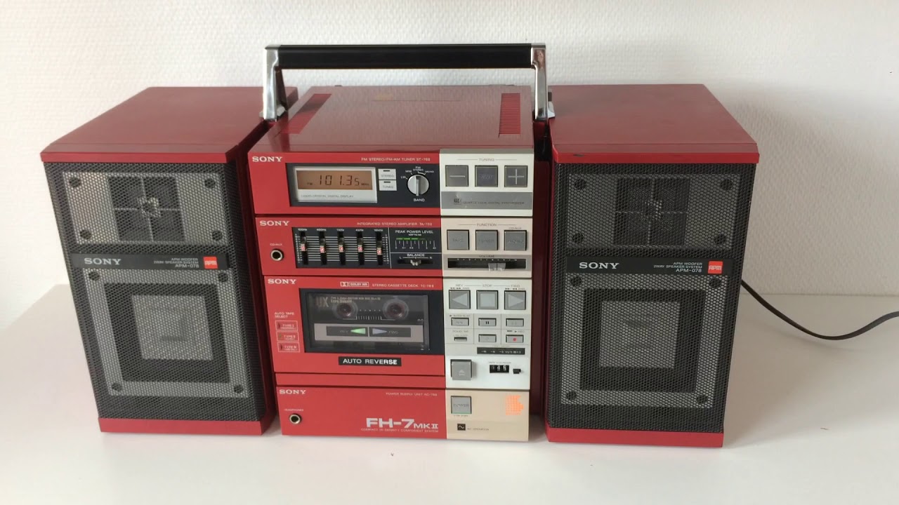Boombox SONY FH 7 MK2 RED