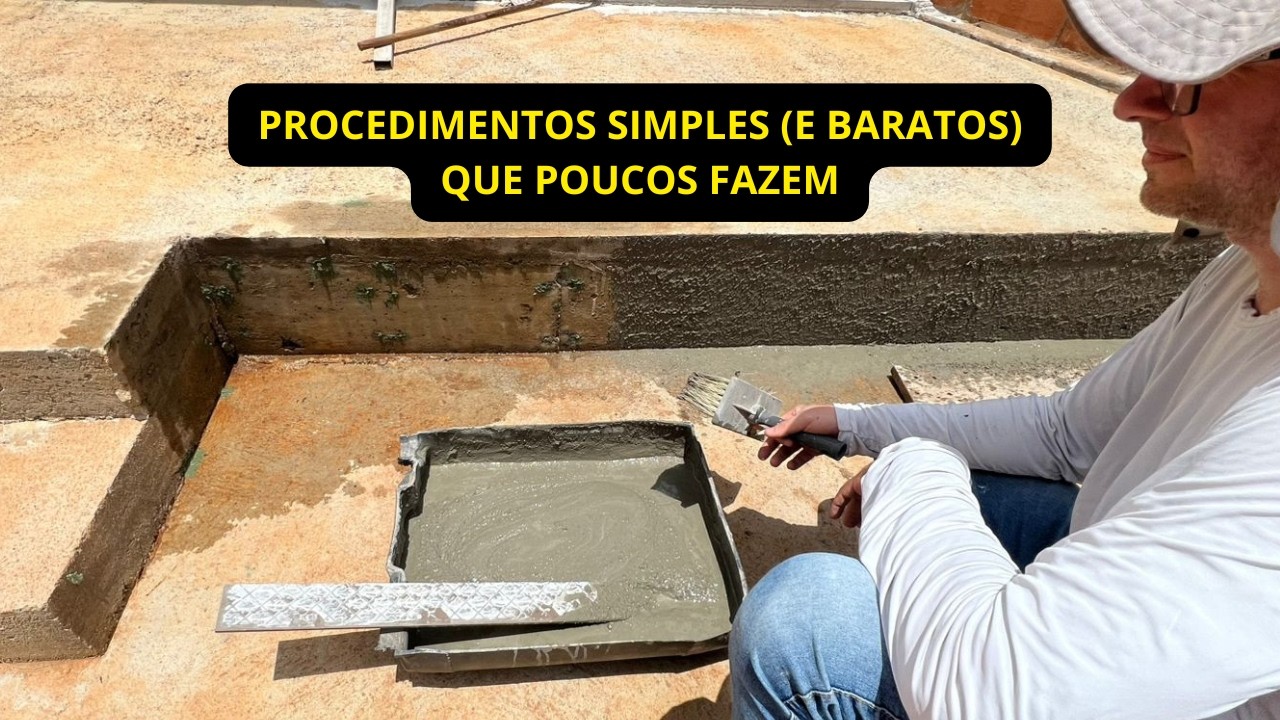 Cuidados que poucos fazem no tratamento de concreto: limpeza, protetor de armadura e chapisco
