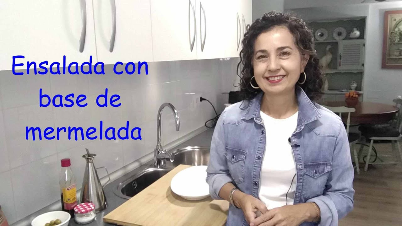 Ensalada con base de mermelada