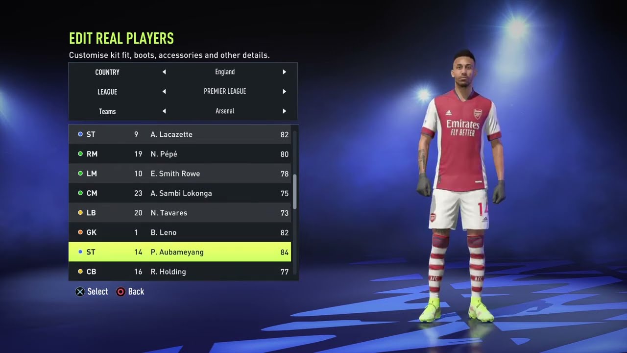 FIFA 22 Arsenal Player Faces #fifa22
