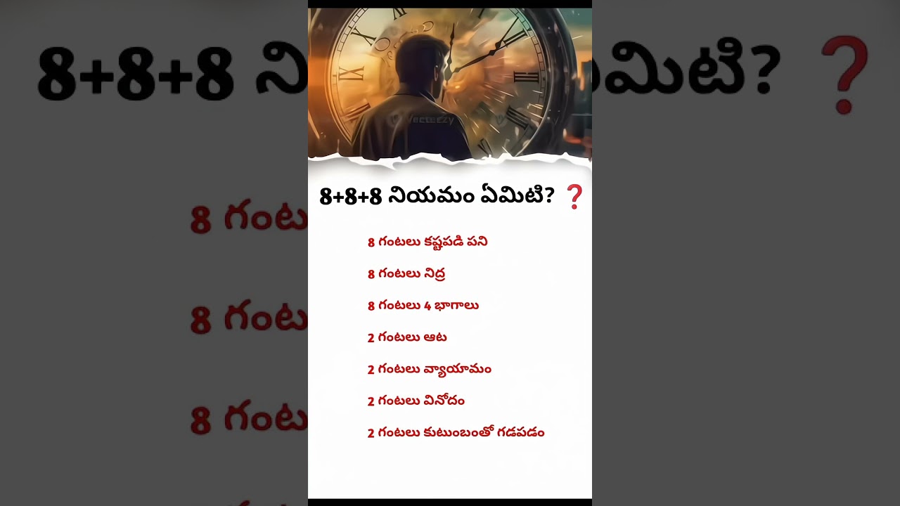 How to Manage 24 Hours Effectively? | Time Management Tips |Telugu Motivation