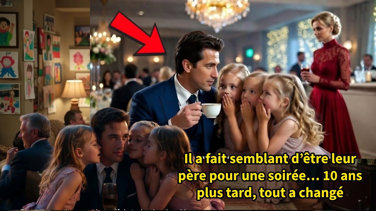 Il a fait semblant d’être leur père pour une soirée… 10 ans plus tard, tout a changé (Histoire vrai