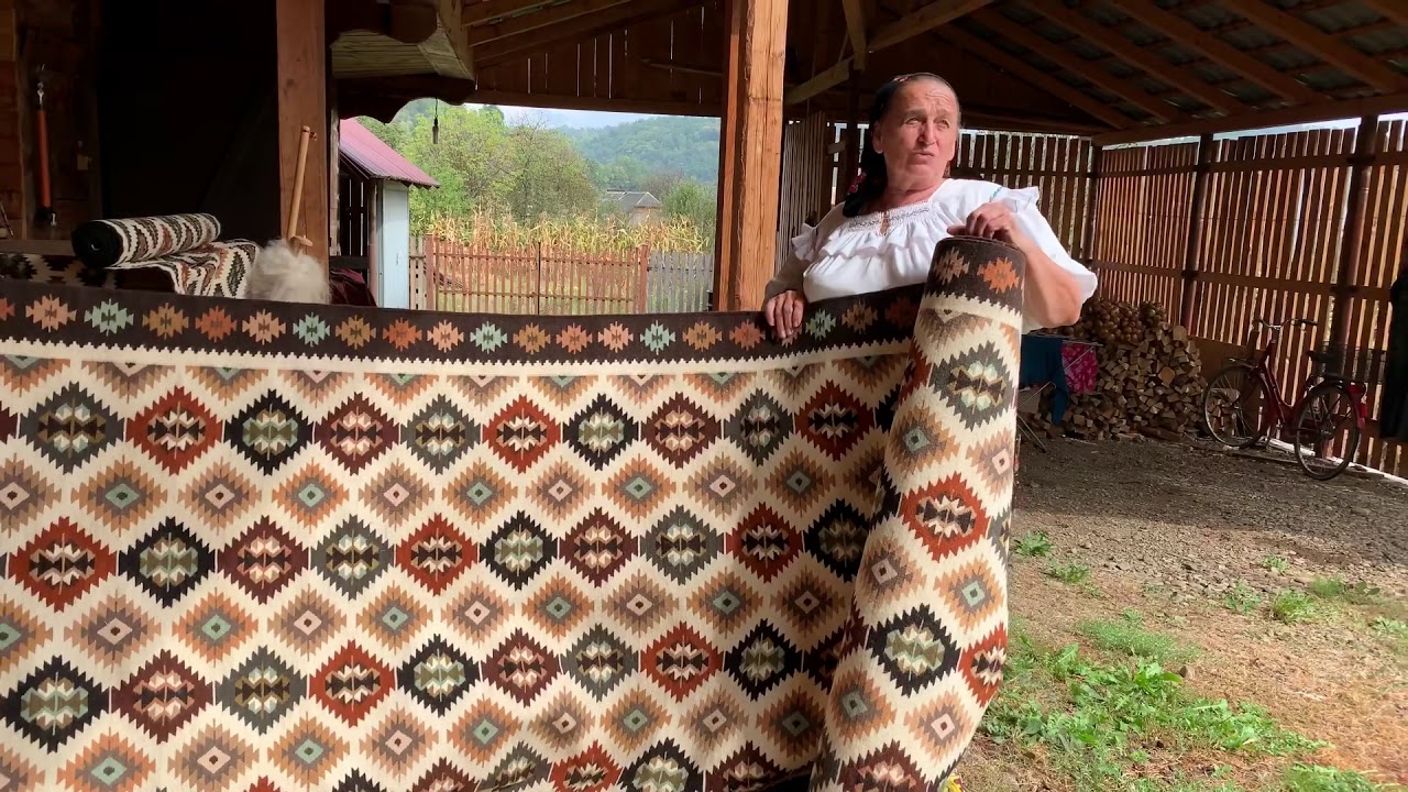 Botiza, Maramures, țesaturi vopsite cu vegetale