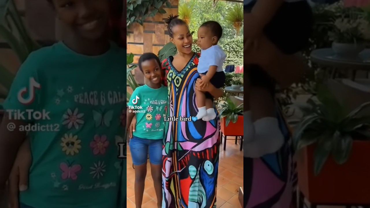 Sheebah Karungi playing with her children