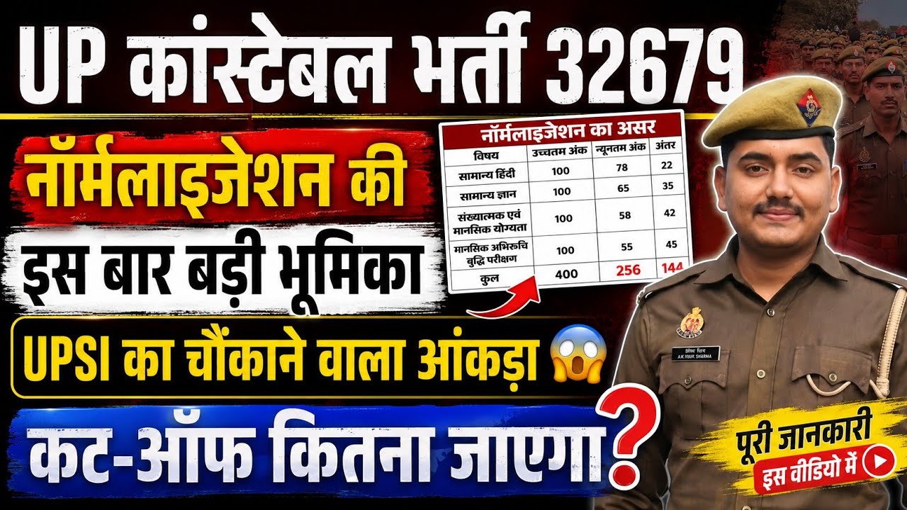 The Crucial Role of Normalization in UP Constable Recruitment || What Will Be a SAFE SCORE?