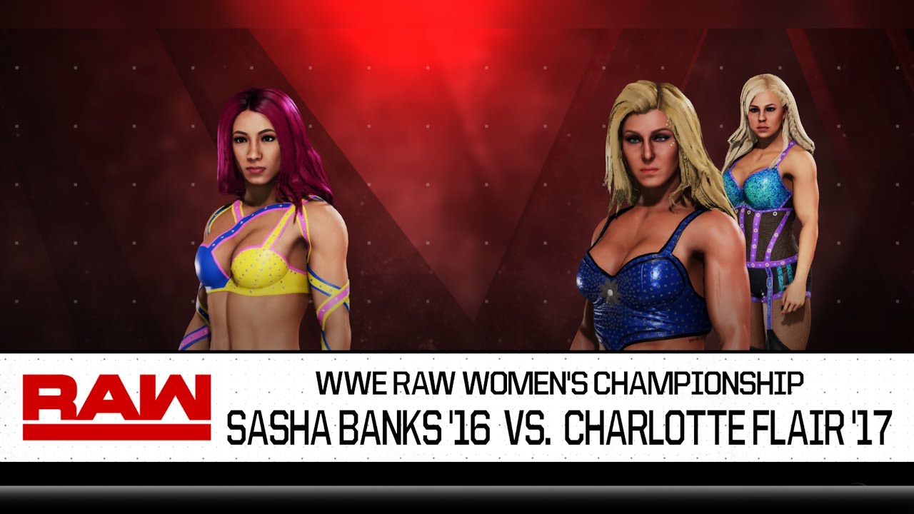 WWE 2K20 Showcase | Match 6: Sasha Banks Vs Charlotte Flair | RAW 