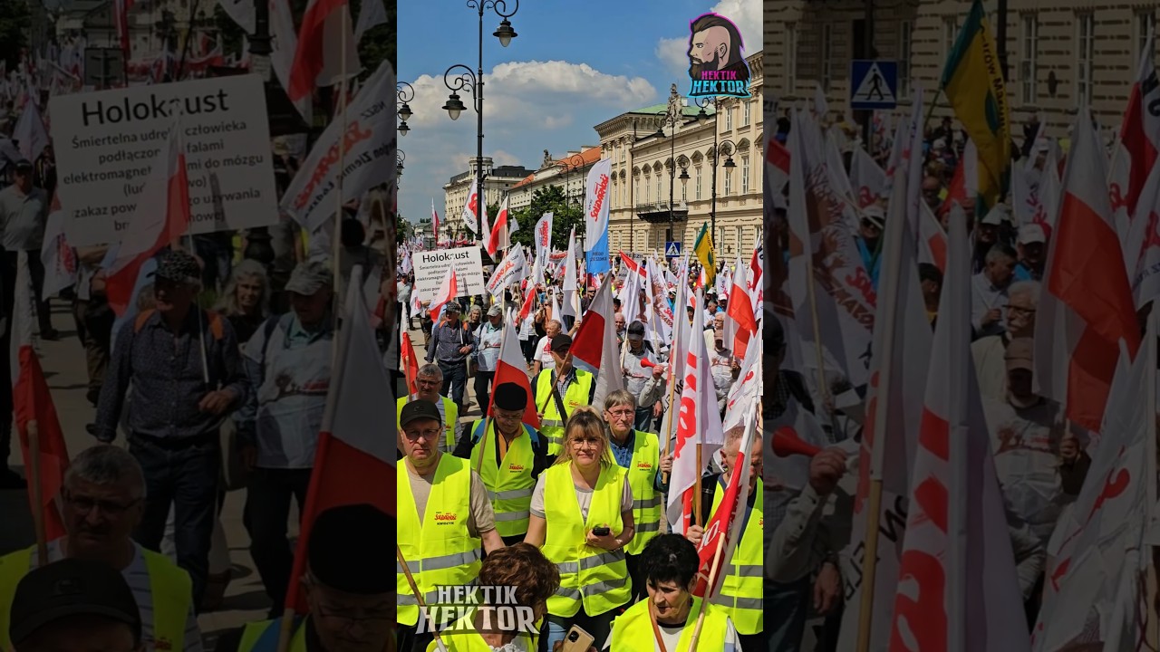 🇬🇧MASSIVE anti EU protest in WARSAW, about ETS2, the Mercosur agreement & opposition to Green Deal.