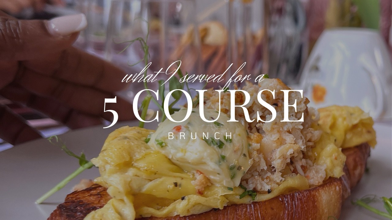 Inside a 5 course plated brunch wit a private chef