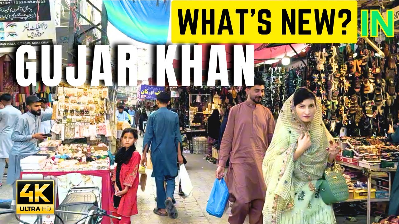 🇵🇰 Street Life of GUJAR KHAN | Pothohar’s Crown | Hayat Sir Bazaar + Main Bazaar گوجرخان،پاکستان
