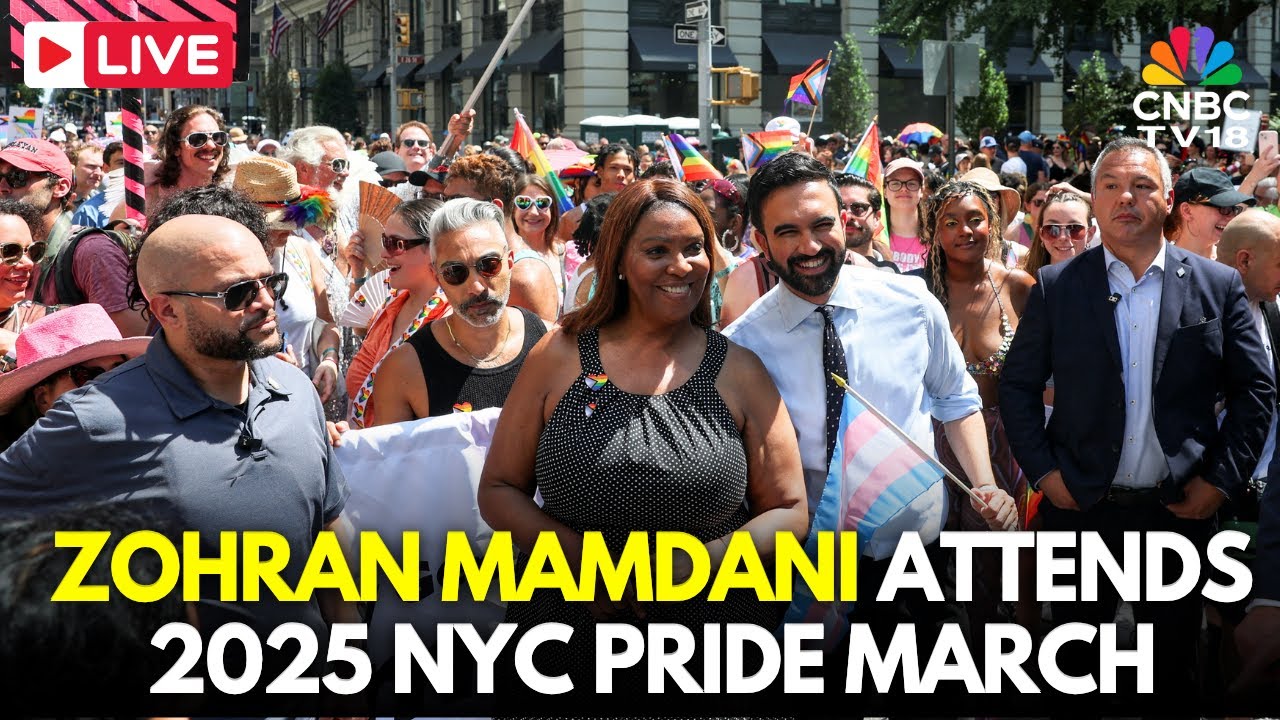 New York City Pride March LIVE: Zohran Mamdani Attends The 2025 NYC Pride March in Manhattan | N18G