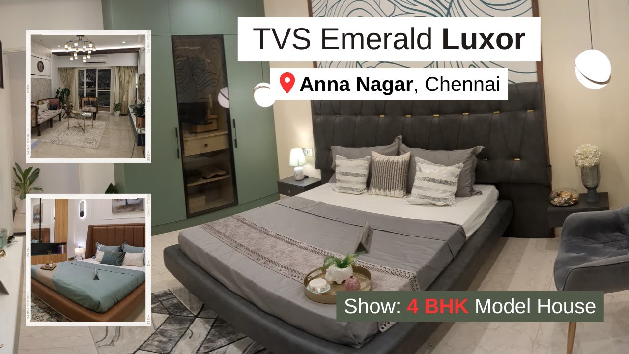 TVS Emerald Luxor | 3 & 4 BHK Luxury Apartments | at  Anna Nagar, Chennai|For Visit 📞+91 7550098989.