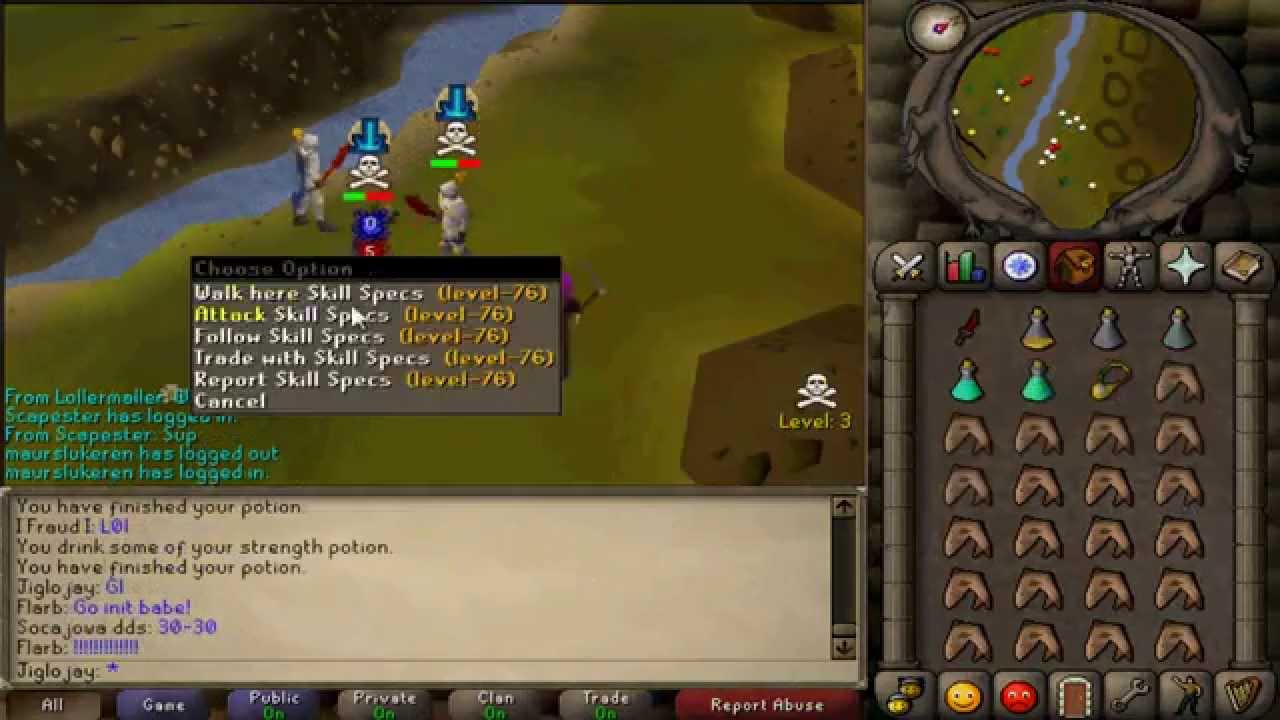 Jiglojay Oldschool Runescape PK Video 1 - Pure, Initiate and Zerker PKING