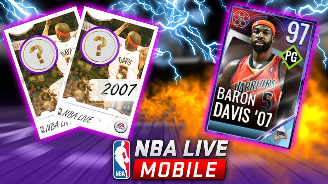 97 OVR BARON DAVIS IN NBA LIVE MOBILE! INSANE PLAYOFF MOMENTS BUNDLE OPENING!!!