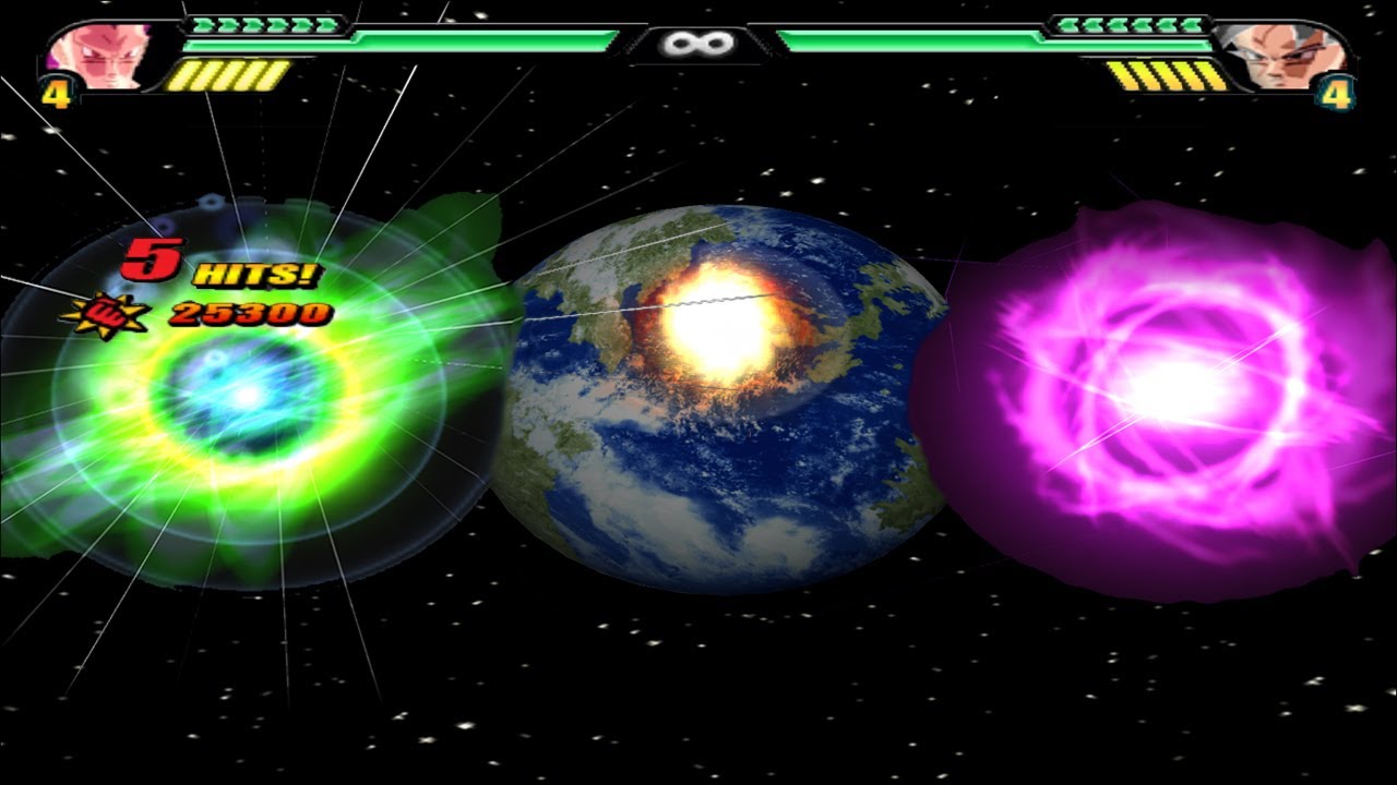 MEGA choque de poderes del tamaño de un planeta en Dragon Ball Z Budokai Tenkaichi 3 Parte 2!