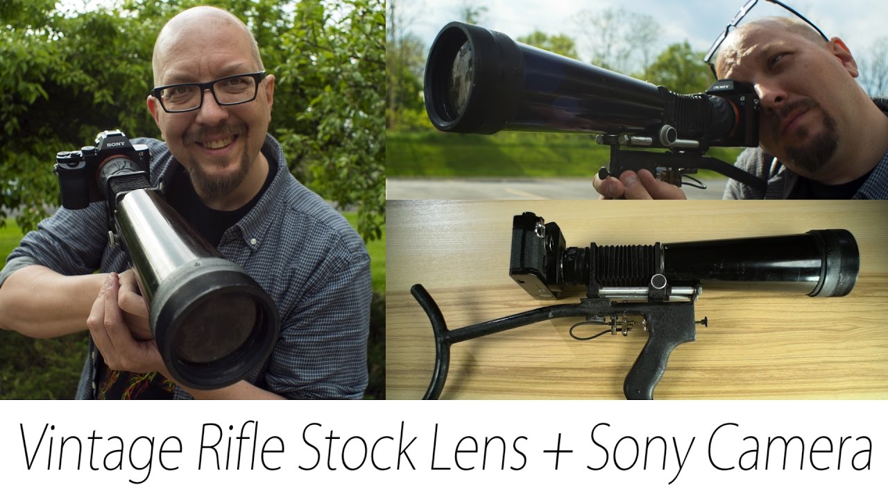 It's Not A Gun - It's A Camera! We Get "Shooting" With A Weird Old Rifle Stock Lens