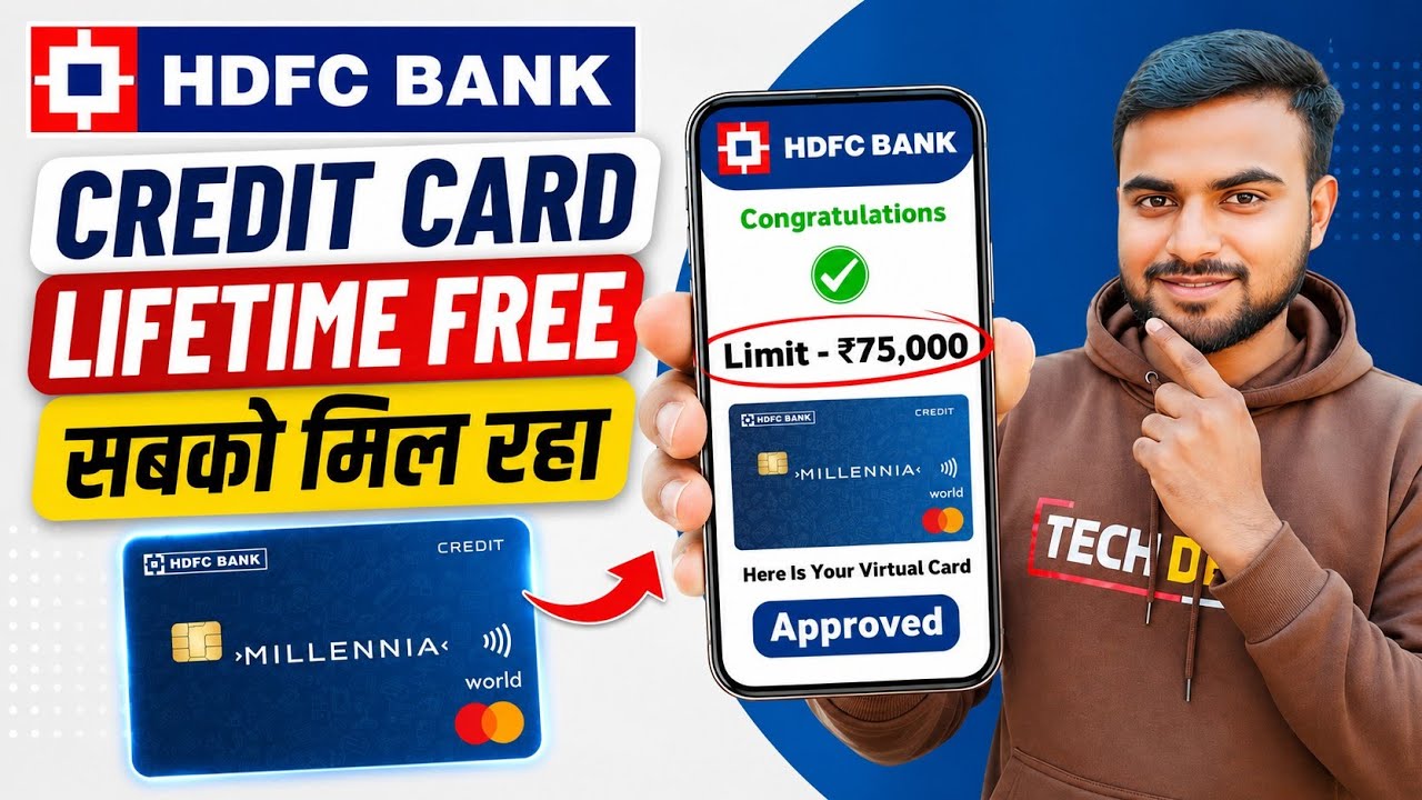 HDFC Credit Card Apply Online 2026 🔥 Lifetime Free Credit Card Kaise Banaye?
