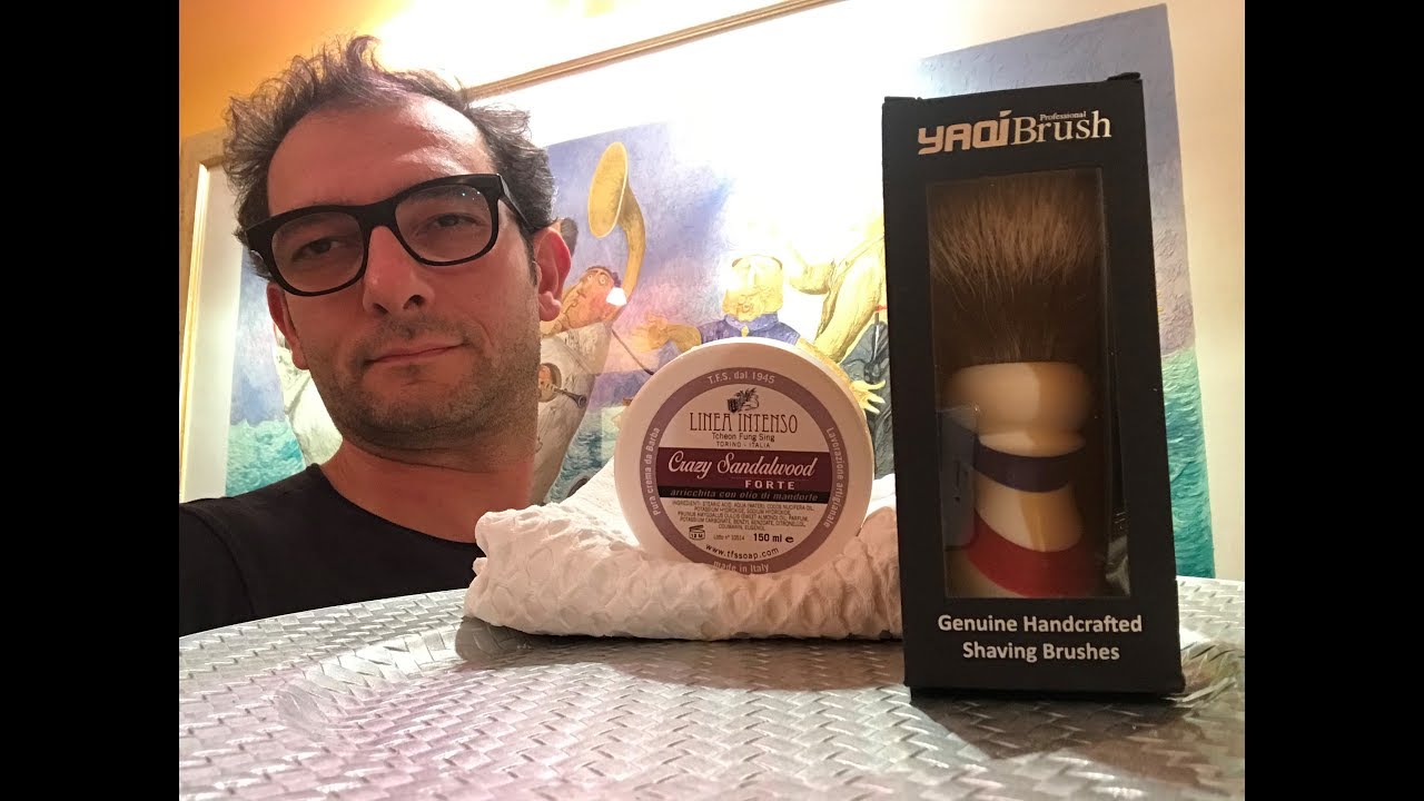 YAQI Barberpole Two Band 24mm - TFS Linea Intenso Sandalwood