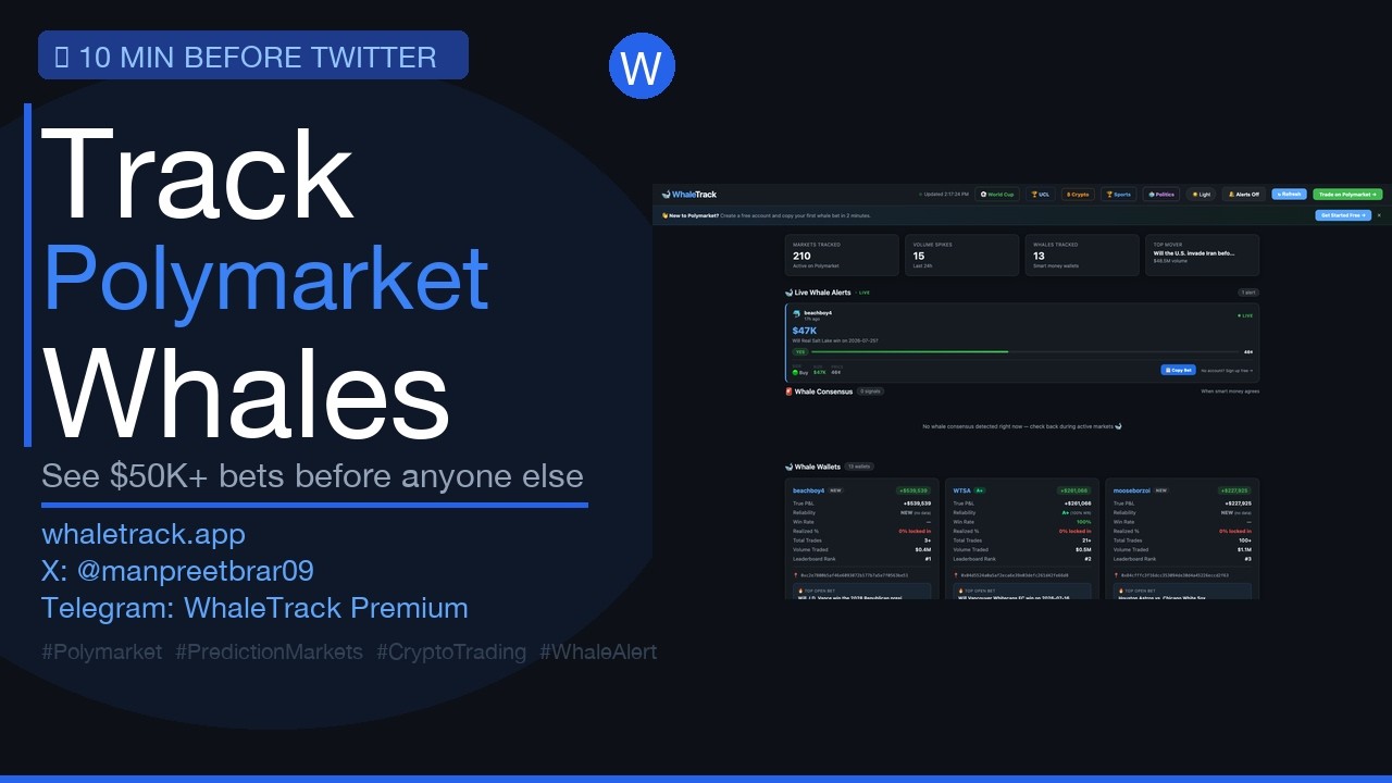 The #1 Way to Track Polymarket Whales in 2026 (Free Tool)