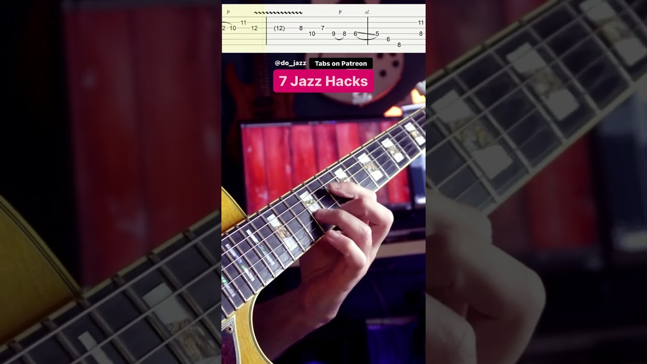 7 Jazz HACKS 🤓 (Pdf/GuitarPro on Patreon 📚🎸)