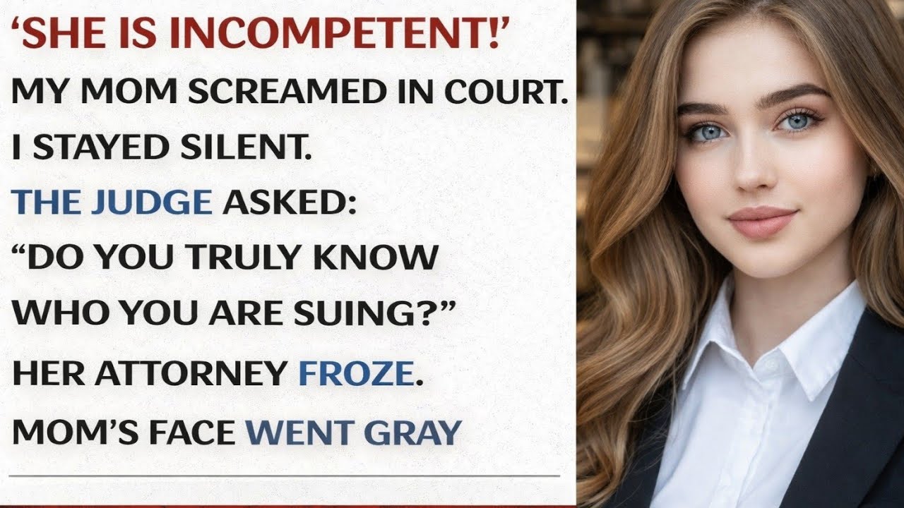 My Mother Screamed in Court That I Was Incompetent - Until the Judge Asked OneQuestion...