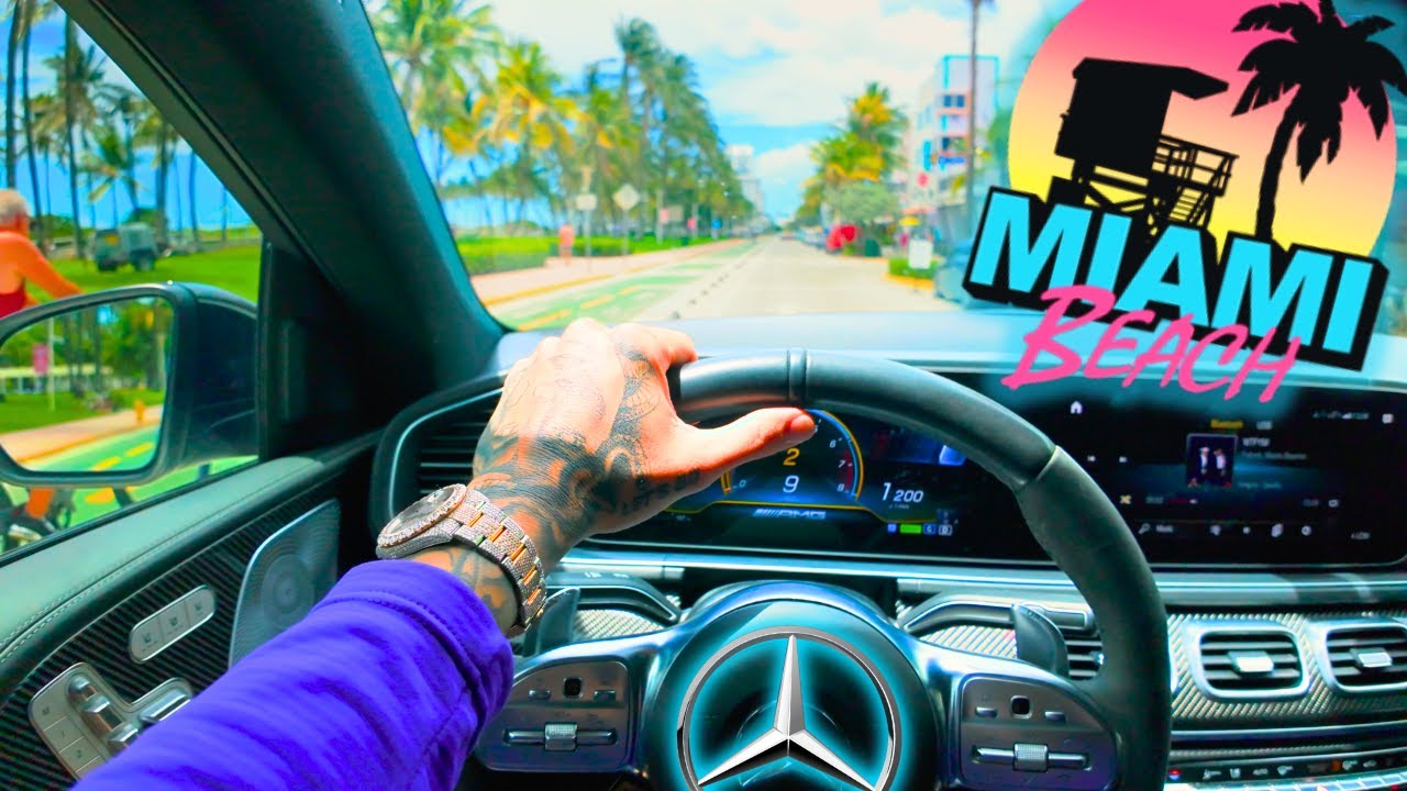 POV Manejando Mi Mercedes Benz AMG x Miami Beach