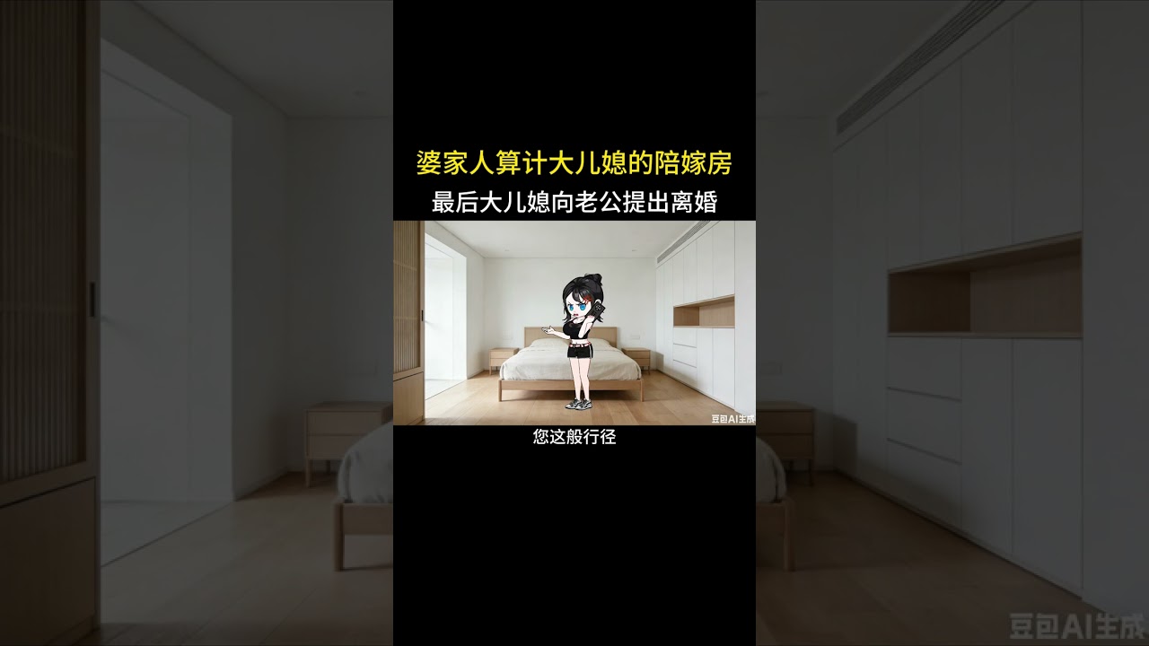 婆家人算计大儿媳的陪嫁房，最后大儿媳向老公提出离婚 #家庭百态 #情感动画  #婆媳