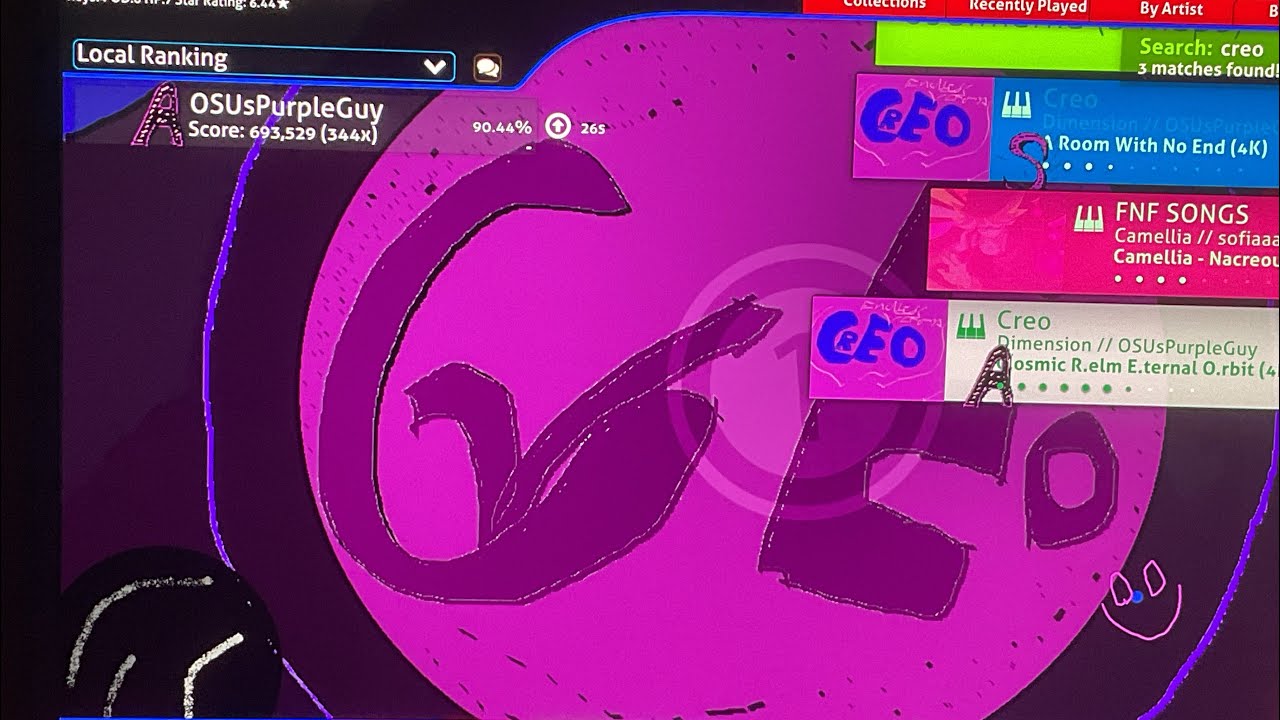 Osu mania new chordjacks practice map made by me!!! CREO #osumania