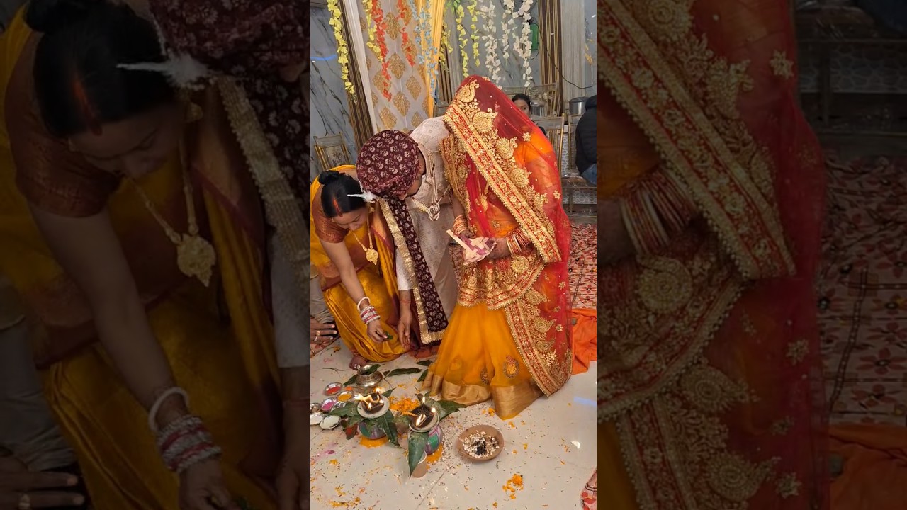Phera lela saat 🤩&hearts;️saat phere #shadi #shadigeet #bhojpuri #wedding #viralvideos #dulhan #ytshorts