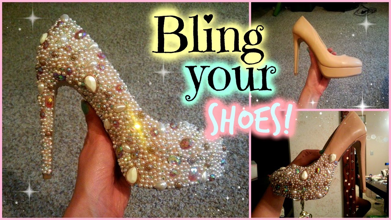 💋 👠 Bling Your Shoes! Swarovski Crystal & Pearl DIY Cinderella Heels 👠