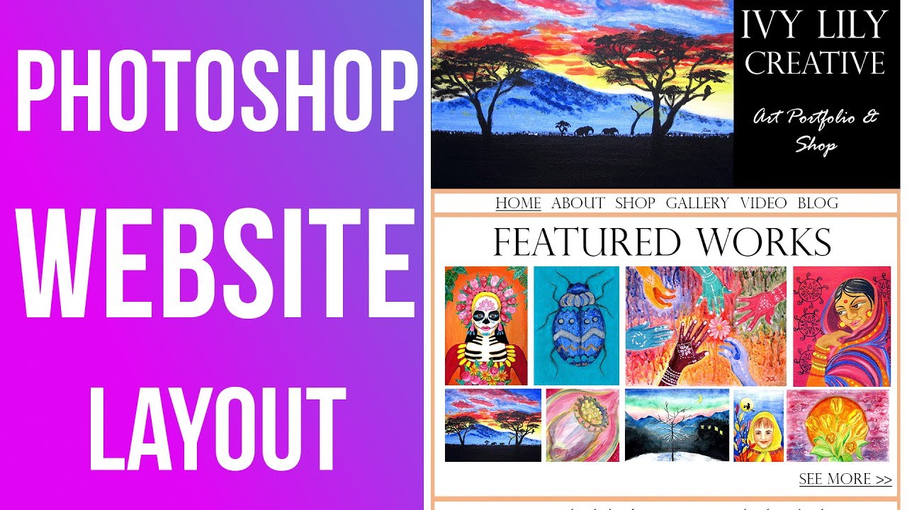 How to Create a Website Layout with Photoshop CC from Wireframe
