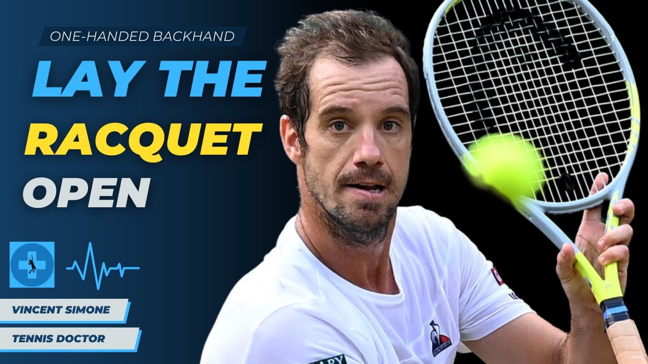 Lay The Racquet Face OPEN On Your One-Handed Backhand But DO THIS!