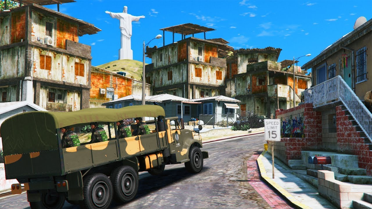 GTA V VIDA MILITAR - EXÉRCITO INVADE FAVELA DA MARÉ