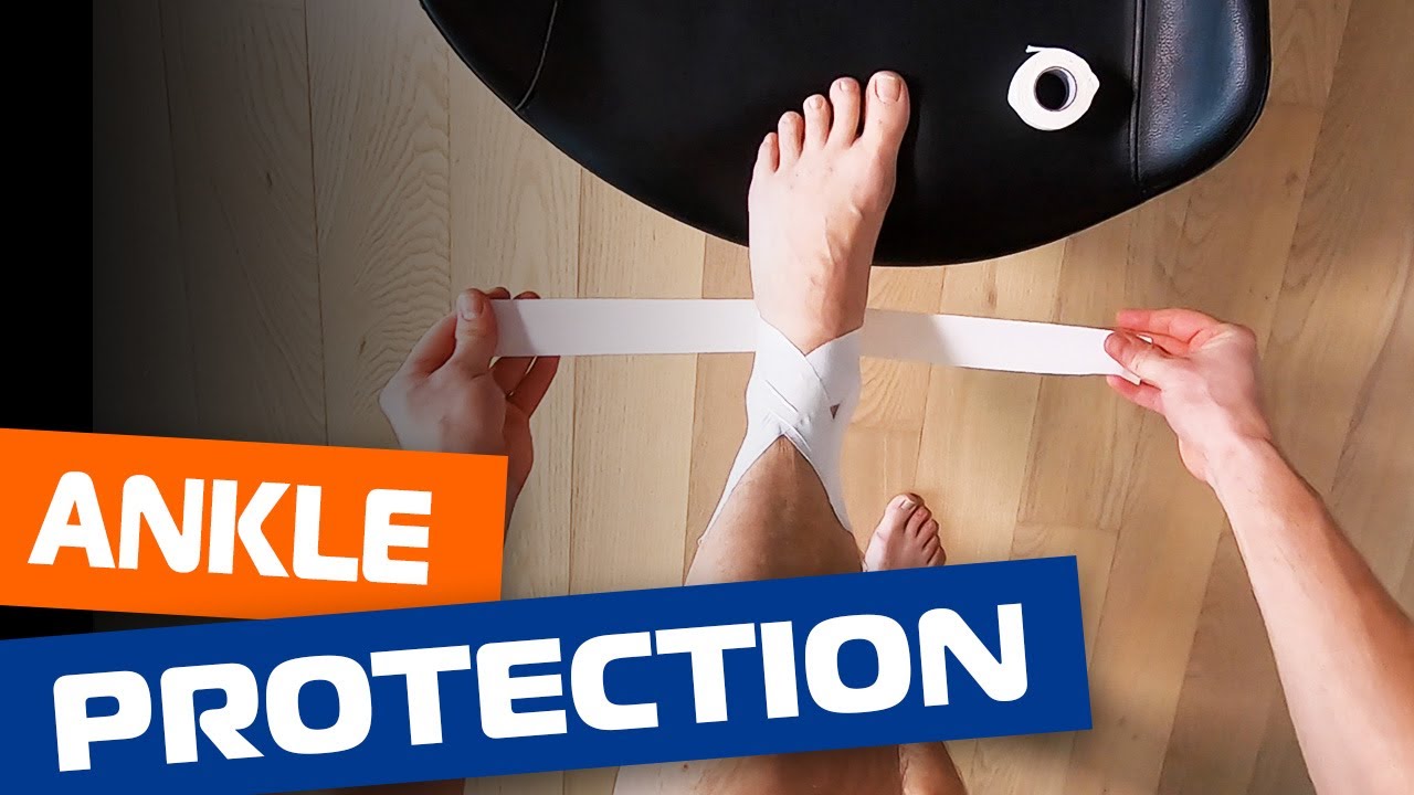 Sprained ankle - How to put tape on ankle tutorial