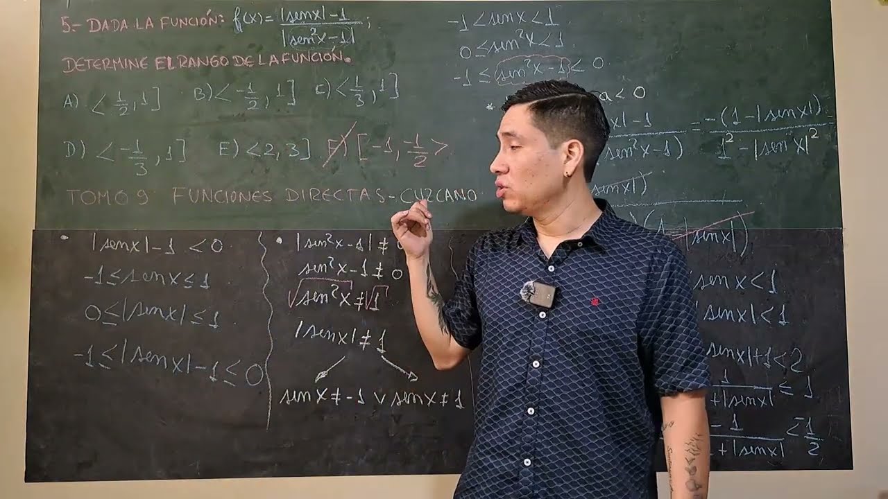 Problema propuesto N5 Tomo 9 Funciones trigonometricas directas EDITORIAL CUZCANO
