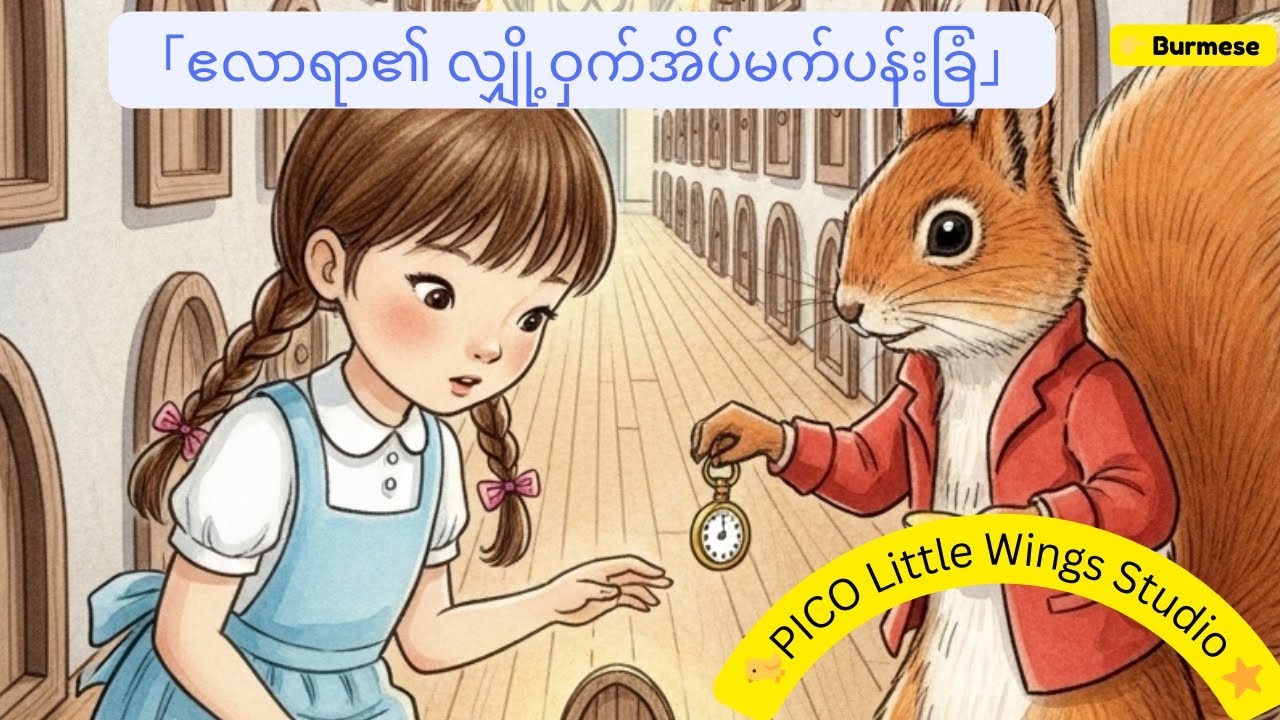 👉 Burmese    「ဧလာရာ၏ လျှို့ဝှက်အိပ်မက်ပန်းခြံ」 🐤PICO Little Wings  Studio ⭐️