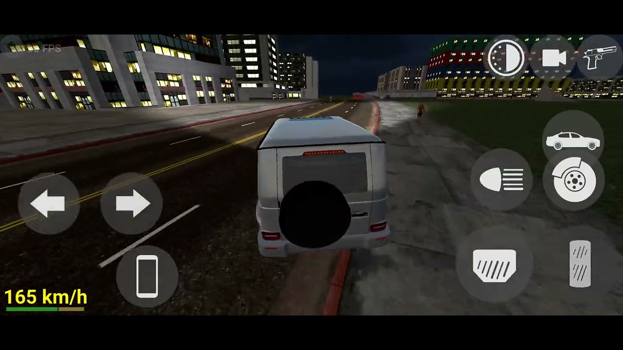 I drive my white G Wagon at night. # Indian bike driving 3D.