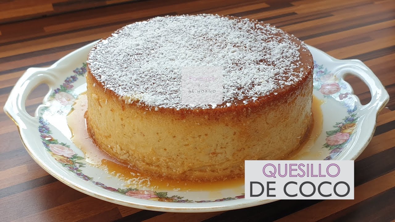 Quesillo (flan) de coco