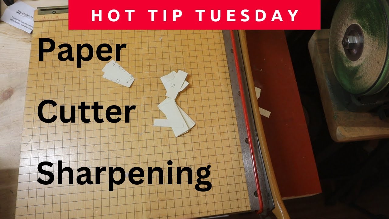 Paper Cutter Sharpening | Features I Like and How I Sharpen Them