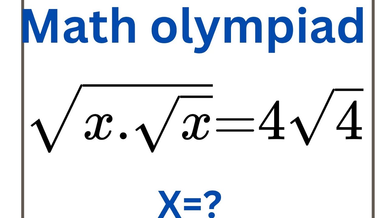 Germany | A Nice Math Olympiad Radical Problem