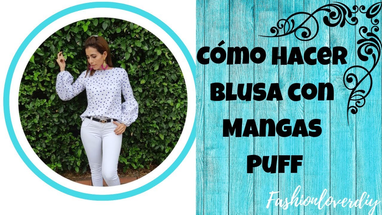 DIY Costura Y Patrones Como Hacer Blusa Con Manga larga Puff/paso a paso