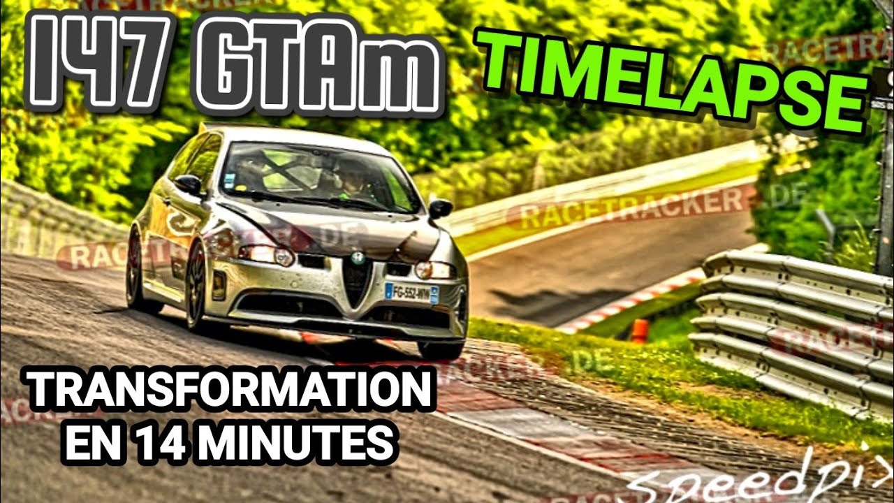 147 GTA TIMELAPSE TRACK CAR BUILD IN 14 MINUTES for NURBURGRING #timelapse #racecar #building